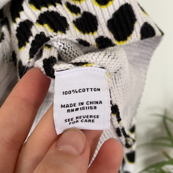 Neon Leopard Print Cropped Cardigan - Picture 3 of 4